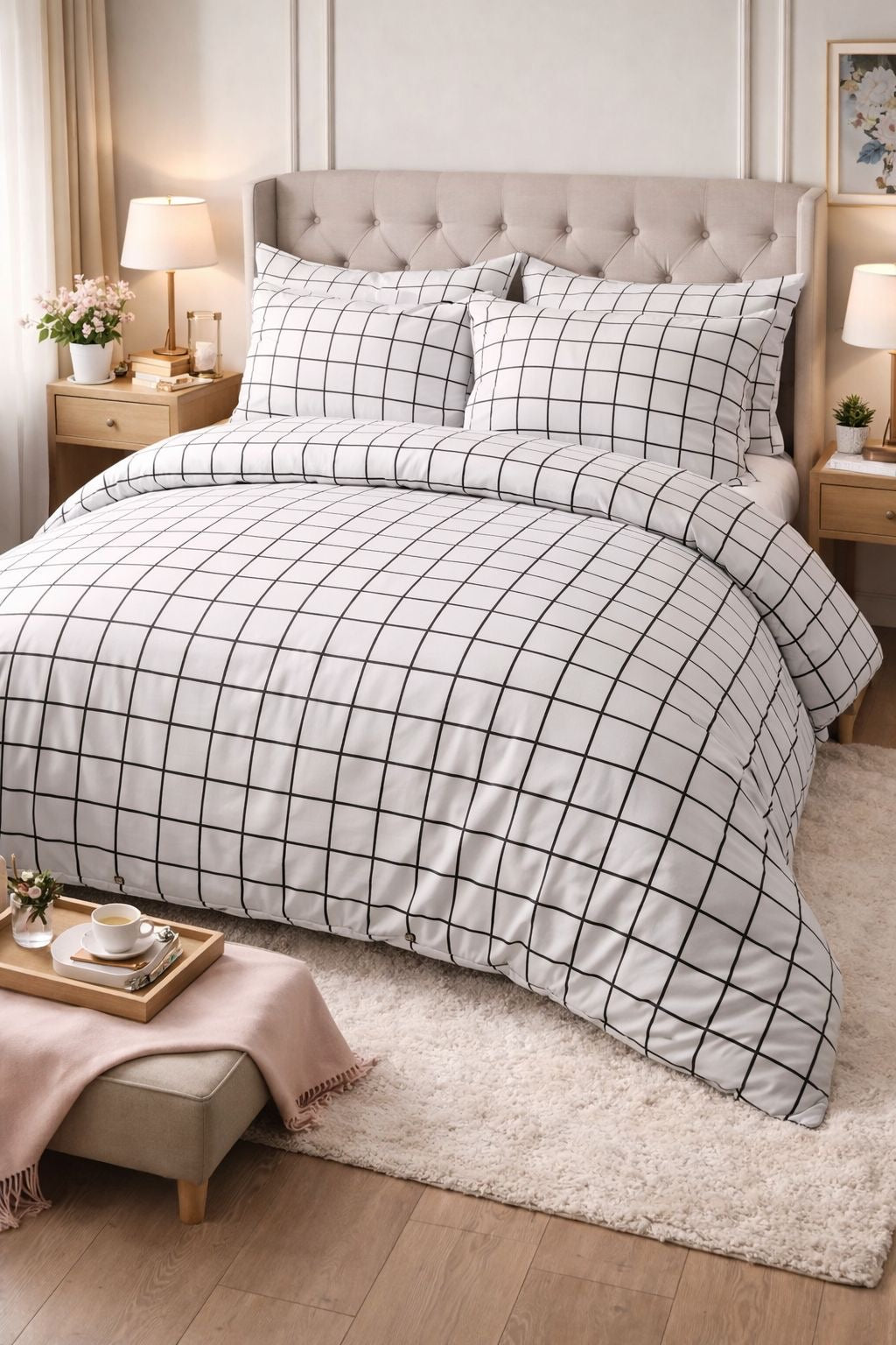 10’lu Paket Pamuklu Çift Kişilik Nevresim Takımı