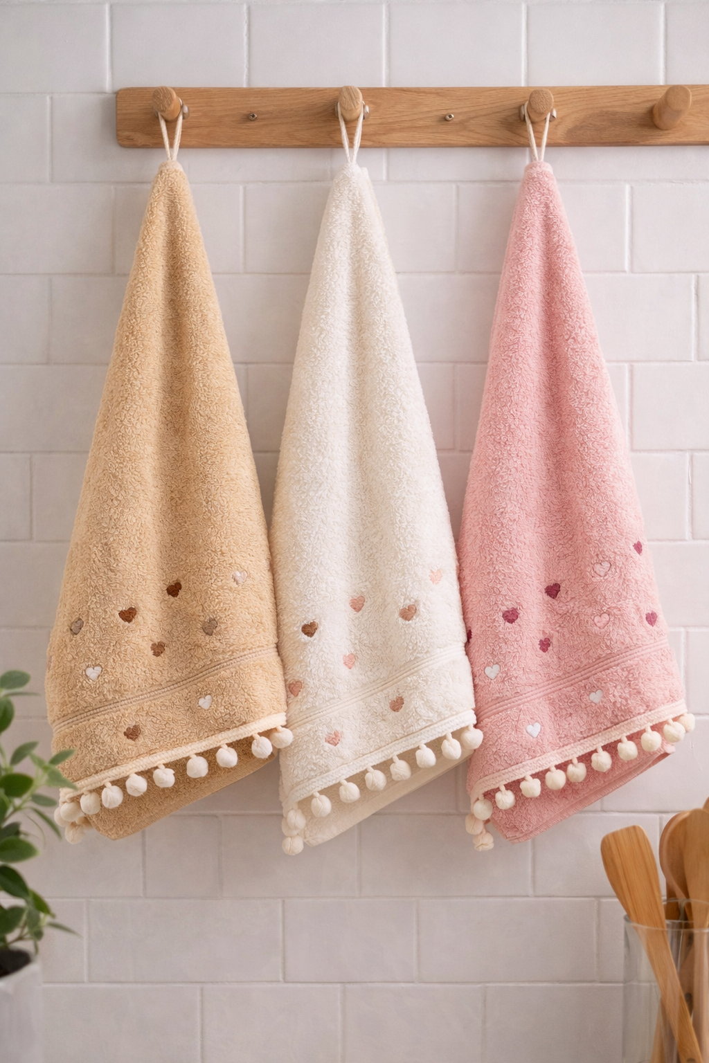 10’lu Paket Premium Pamuklu Çeyizlik Havlu 3’lü Set