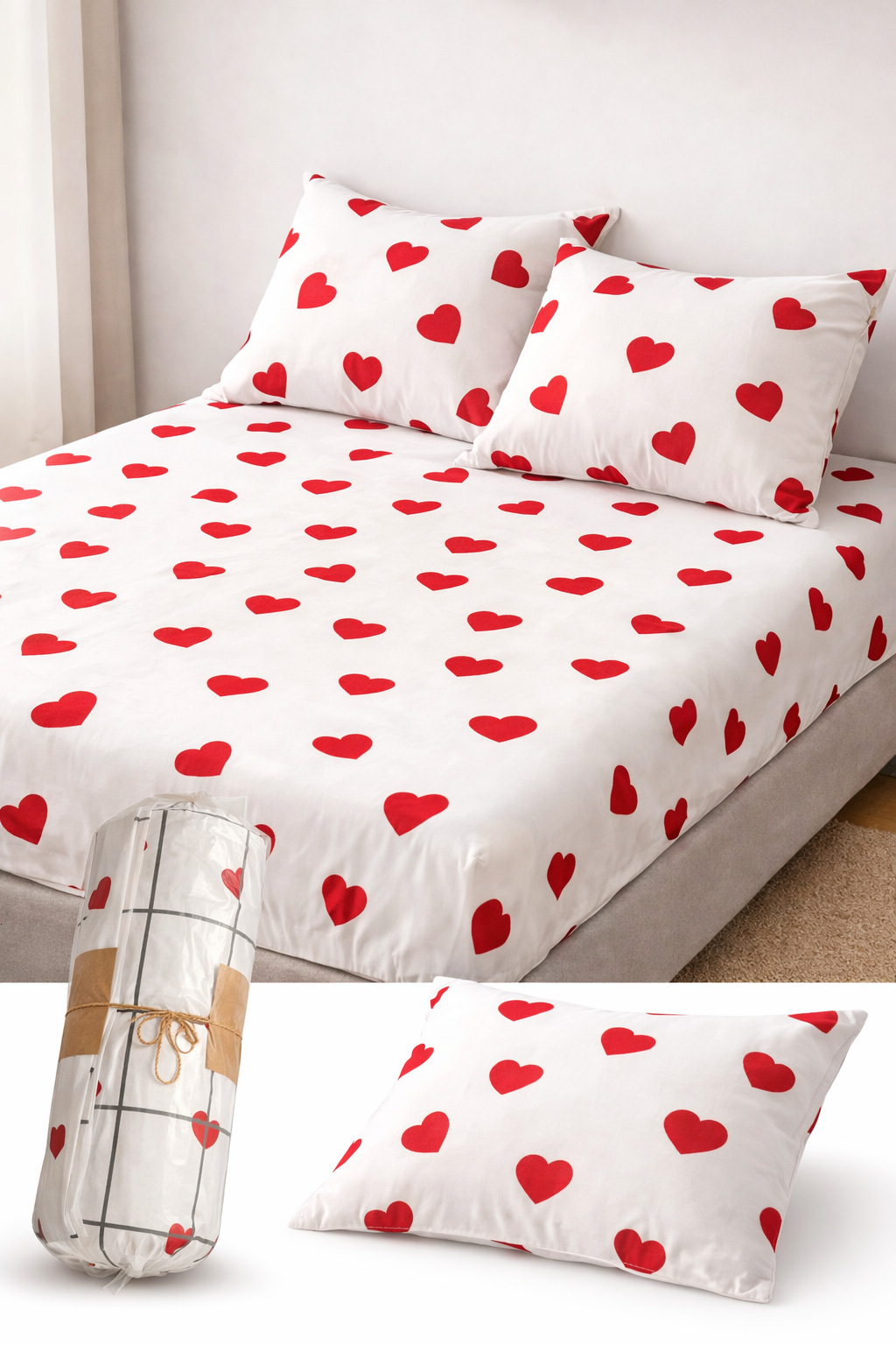 10’lu Paket Lüks Dokunuşlu Çift Kişilik Lastikli Çarşaf Takımı