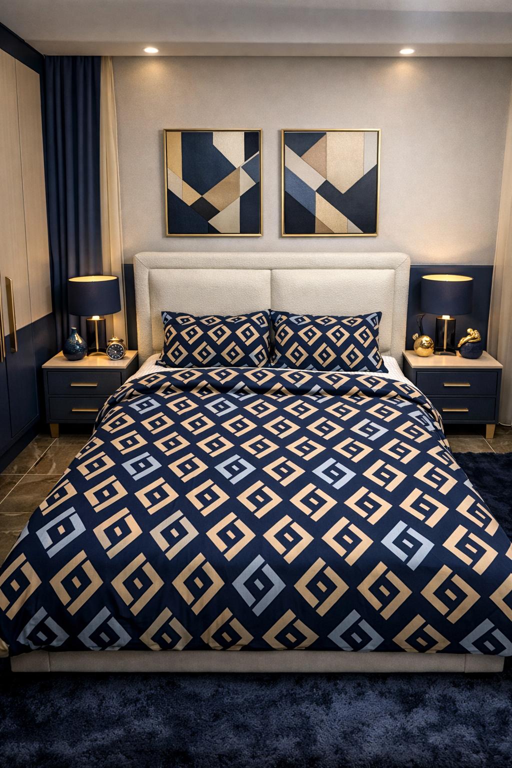 10’lu Paket Pamuklu Çift Kişilik Nevresim Takımı